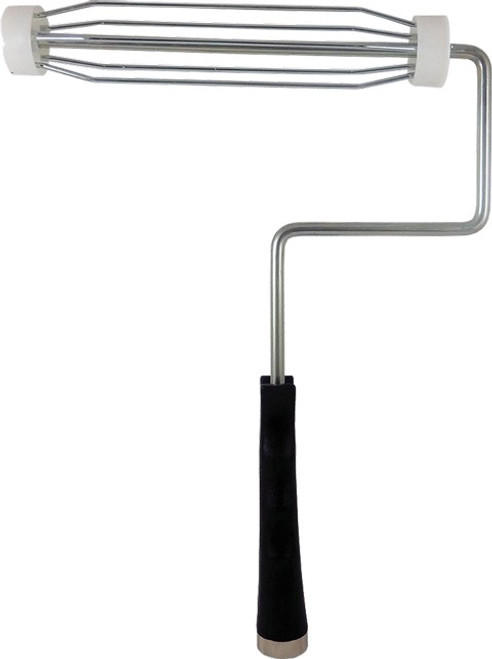 Dynamic 00280 9" x 5/16" Shank 5-Wire Professional Roller Frame w/Black Handle