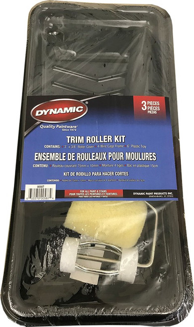 Dynamic 00587 3" 3pc Multi-Purpose Trim Roller Kit