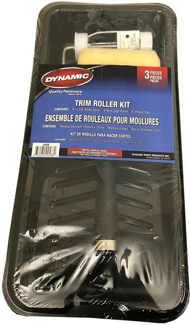 Dynamic 00588 4" 3pc Multi-Purpose Trim Roller Kit