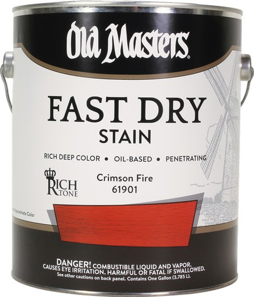 Old Masters 61901 1G Crimson Fire Fast Dry Wood Stain