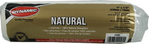 Dynamic 22095 9" x 1/2" Nap Natural Sheepskin Roller Cover