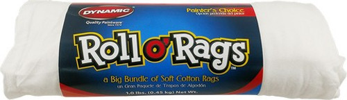 Dynamic 6300-01-DYN 1Lb White Roll O' Rags 18/pk