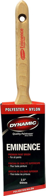 Dynamic 87706 2-1/2" (64mm) Eminence Angled Sash Nylon Polyester Paint Brush