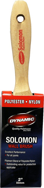 Dynamic 99015 2" (50mm) Solomon Flat Beavertail Nylon Polyester Paint Brush