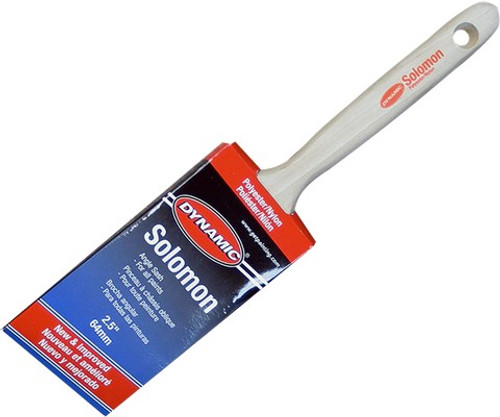 Dynamic 99103 1-1/2" (38mm) Solomon Angled Sash Nylon Polyester Paint Brush
