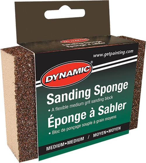 Dynamic AG002607 Medium/Medium Sanding Sponge, Carded (12pk)