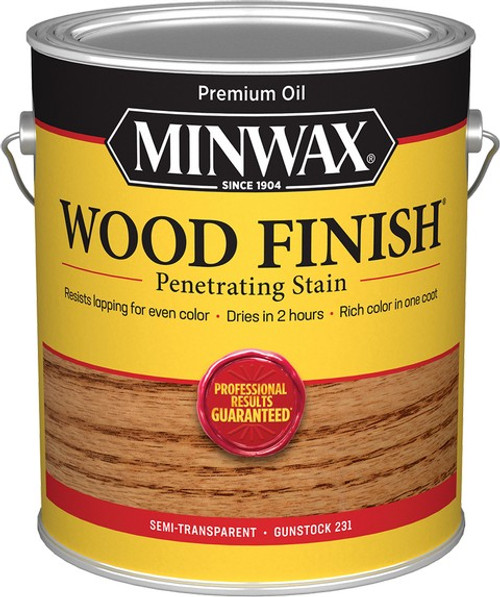 Minwax 71045 1G Gunstock 231 Semi-Transparent Stain 515 VOC