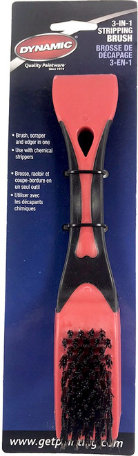 Dynamic DYN3410108 3-in-1 Soft Grip Stripping Brush, Carded