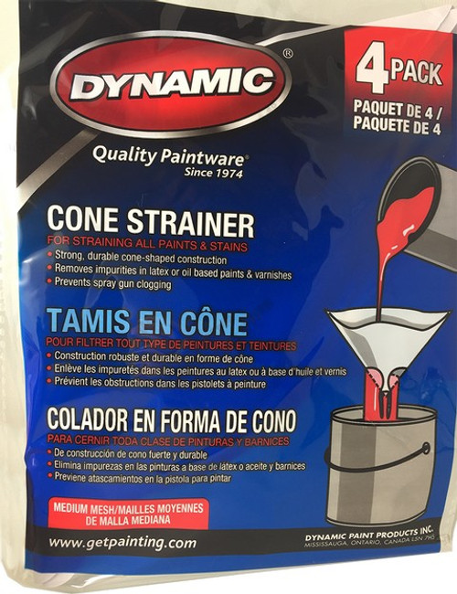 Dynamic KE012004 Medium Cone Strainer (4pk)