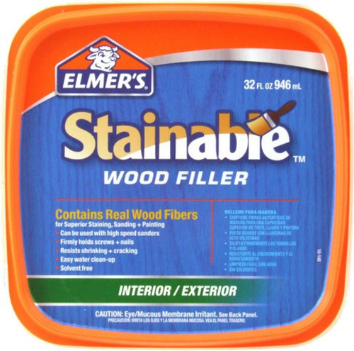 Elmers E892 qt Carpenter Interior/Exterior Stainable Wood Filler