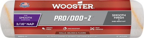 Wooster RR641 9" x 3/16" Nap Pro/Doo-Z Roller Cover