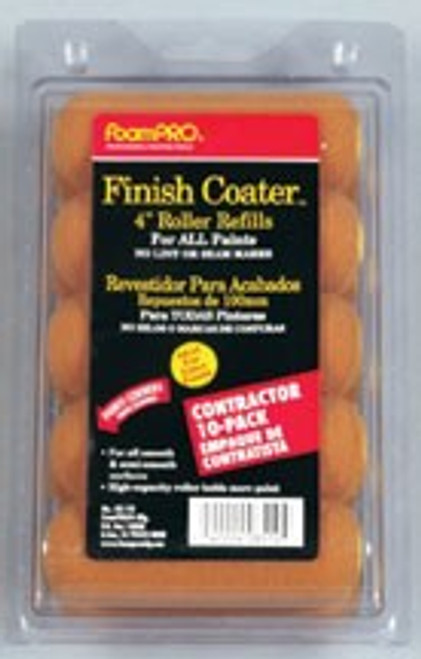 FoamPRO 85-10 4" Mini Foam Paint Roller Refill for Oils & Clears (10pk)
