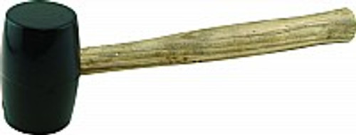 Great Neck RM16 16oz Head Weight Black Rubber Mallet Wood Handle