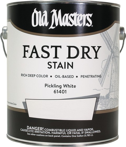 Old Masters 61401 1G Pickling White Fast Dry Wood Stain