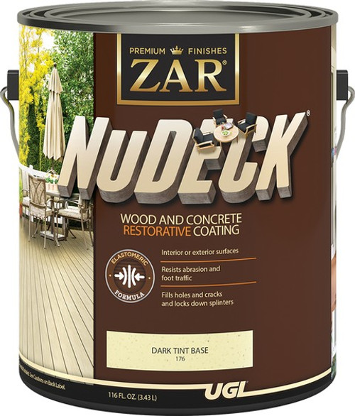 Zar 17613 1G NuDeck Deep Tint Base Wood and Concrete Restorative Coating