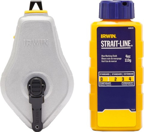 Irwin IWHT48441BC Strait-Line Classic Chalk Reel w/Blue Chalk