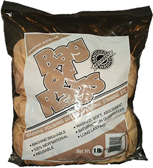 Kamen 30 1lb Bag Desert Tan Cotton Knit Rags