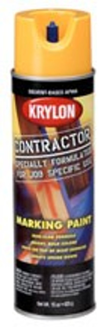 Krylon K00730608 15oz APWA Bright Orange Marking Contractor Solvent Based Spray Paint