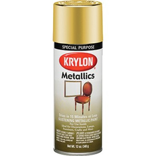 Krylon K01708A77 12oz Metallic Brass Spray Paint