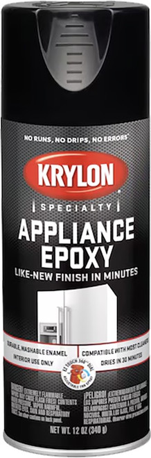 Krylon K03206777 12oz Black Epoxy Appliance Spray Paint