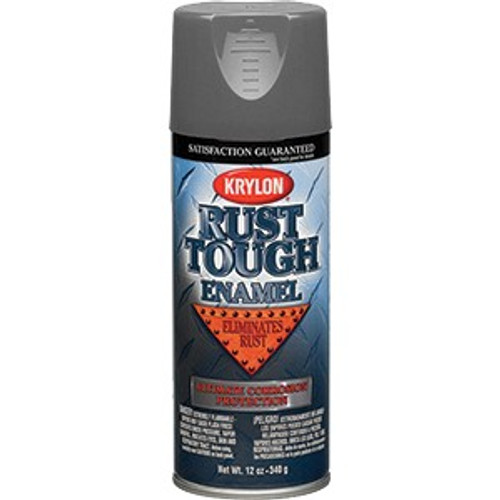 Krylon RTA9206 12oz Gloss Machinery Gray Rust Tough Spray Paint
