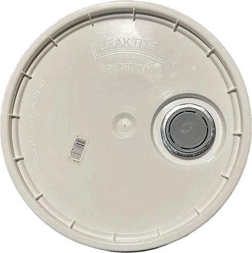 Leaktite 1046658 5G White Lid w/ Senior Rieke Flex Spout