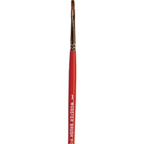 Wooster F1621 #1 Red Sable Oil Brights Artist Brush