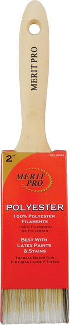 Merit Pro 00044 2" 100% Polyester Beavertail Paint Brush