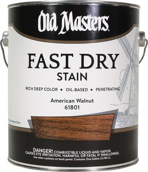 Old Masters 61801 1G American Walnut Fast Dry Wood Stain