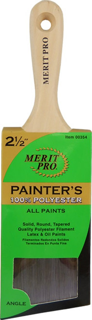 Merit Pro 00354 2-1/2" Painters Professional Angle Short Handle Brush