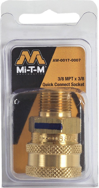 Mi-T-M AW-0017-0007 3/8" Male x 3/8" Socket - Packaged