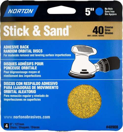 Norton 00335 9" x 11" P36D Adalox Open Coat Paper Sheets Bulk- Non UPC (25/pk)