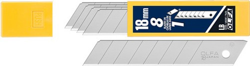 OLFA LB-5B 18mm 8-pt Silver Heavy-Duty Snap-Off Blade (5pk)