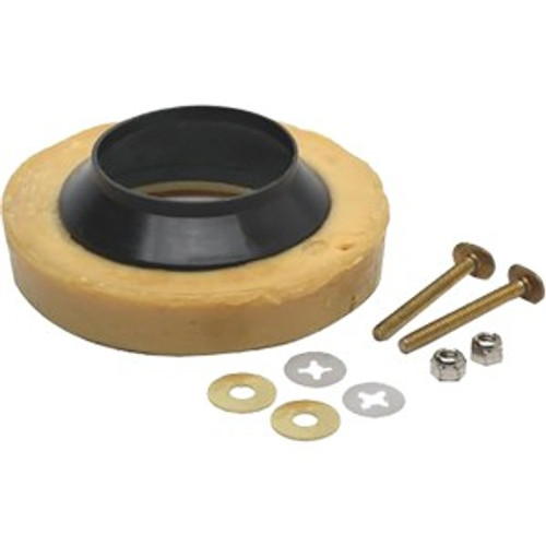 Oatey 31193 HD Wax Bowl Ring w/ Sleeve-Includes 1/4" x 2-1/4" Brass Bolts And Nuts