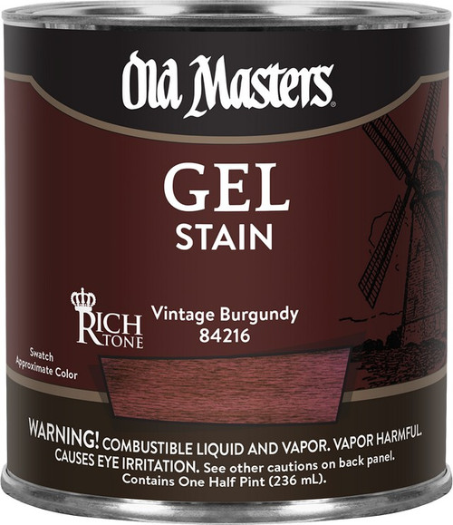 Old Masters 84216 1/2pt Vintage Burgundy Gel Stain
