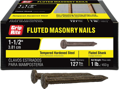 PrimeSource 112TFMAS1 1lb 1-1/2" Fluted Masonry Nail