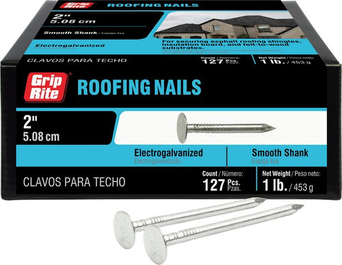 PrimeSource 212EGRFG1 1lb 2-1/2" Electrogalvanized Roofing Nail