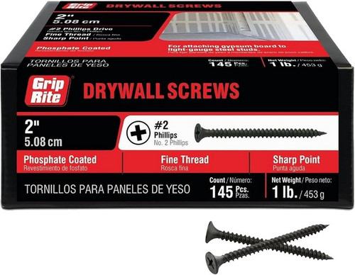 PrimeSource 2DWS1 1lb 2" Fine Drywall Screw