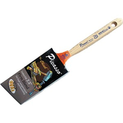 Proform PIC11-2.0 2" Picasso Angled Oval Stiff Chisel Brush w/ Standard Handle