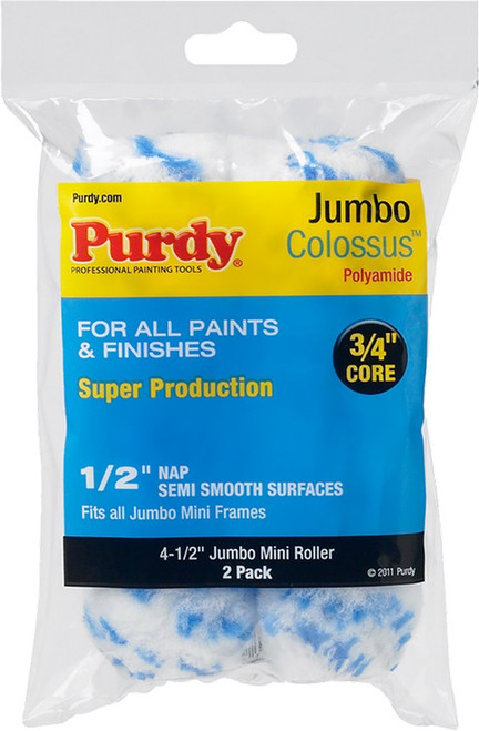 Purdy 140624033 4.5" x 1/2" Nap Jumbo Colossus Mini Roller (2pk)