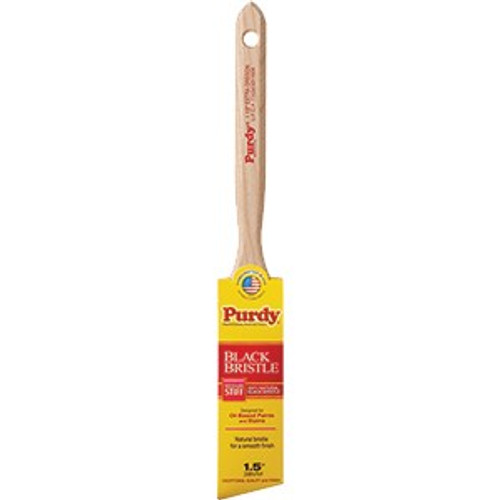 Purdy 144116015 1-1/2" 100% Natural Black Bristle Med Stiff Extra Oregon Angular Paint Brush