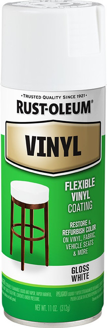 Rust-Oleum 1911830 11oz White Vinyl Specialty Spray Paint