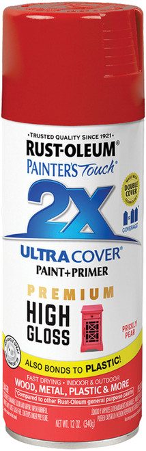 Rust-Oleum 331174 12oz High Gloss Prickly Pear 2X Ultra Cover Spray Paint