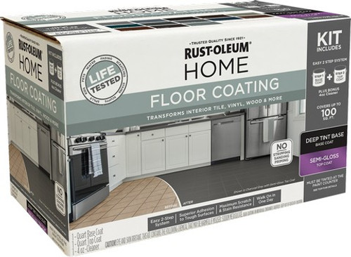 Rust-Oleum 360101 HOME Deep Tint Semi-Gloss Floor Paint Kit