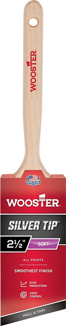 Wooster 5221 2-1/2" Silver Tip Soft Angle Sash Paint Brush