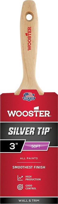 Wooster 5222 3" Silver Tip Soft Varnish Paint Brush