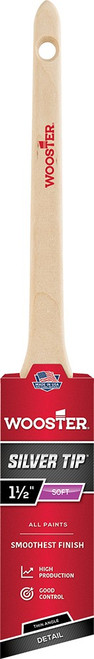 Wooster 5224 1-1/2" Silver Tip Soft Thin Angle Sash Paint Brush