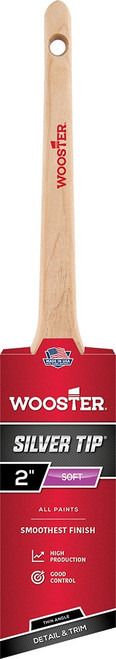 Wooster 5224 2" Silver Tip Soft Thin Angle Sash Paint Brush