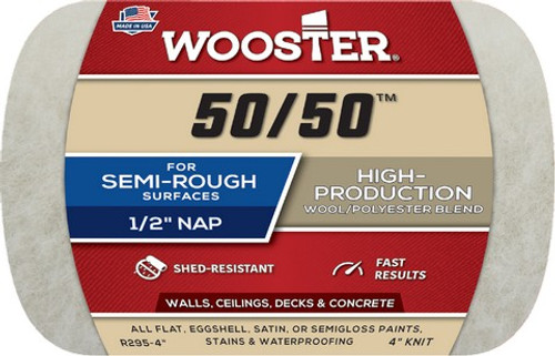 Wooster R295 4" x 1/2" Nap 50/50 Roller Cover
