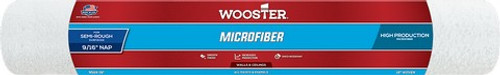 Wooster R524 18" x 9/16" Nap Microfiber Roller Cover